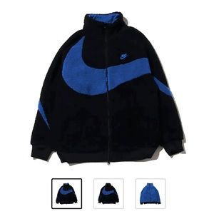 Nike Big Swoosh Reversible Boa Jacket (Asia Sizing) Black Game Royale